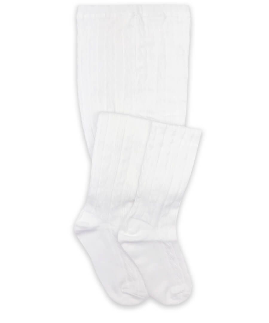 White Cable Knit Tights Jefferies Socks