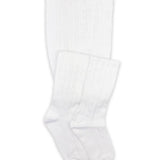 White Cable Knit Tights Jefferies Socks