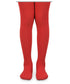 Jefferies Socks Red Cable knit tights