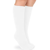 White Cotton Knee High Socks - 2 Pair Pack