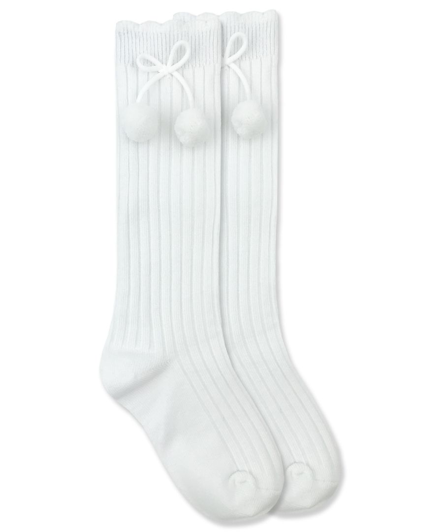 Jefferies Socks Pom Pom Knee Highs