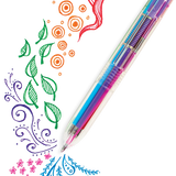 Six Click Colored Gel Pen