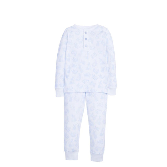 Blue Bunny Printed Jammies by Little English