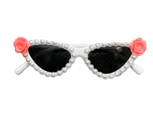 Milas Sunny World Elle Cat Eye Sunnies - Flowers and Pearls