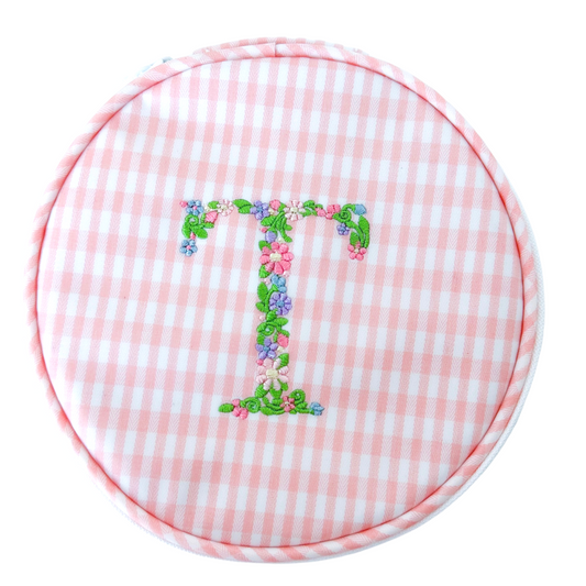 TRVL Design Monogrammed Roundup - Pink Taffy