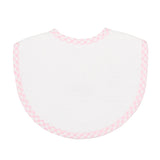 Pink Check Feeding Bib