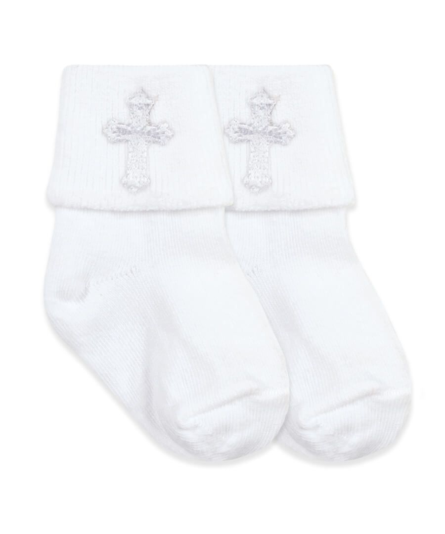 Christening Turn Cuff Socks