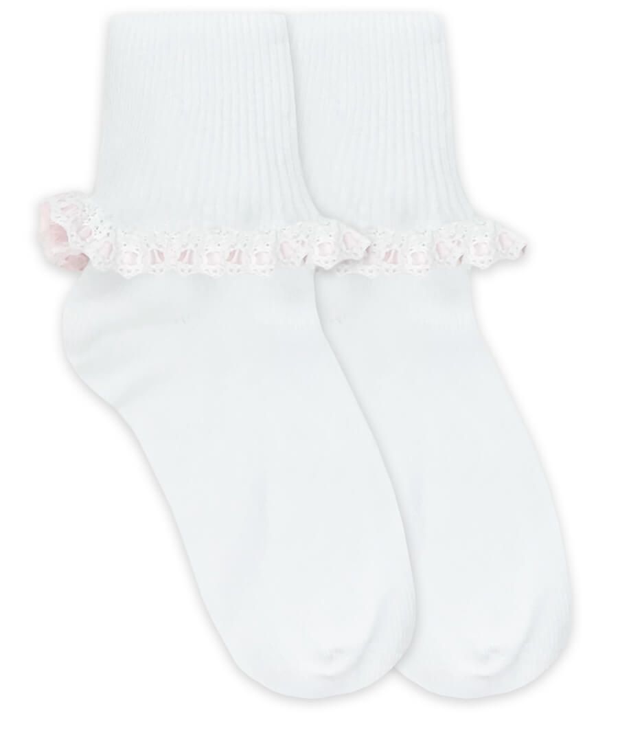 Lace and Ribbon Trim Socks