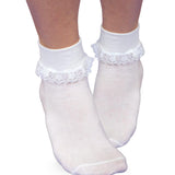 White Simplicity Lace Sock