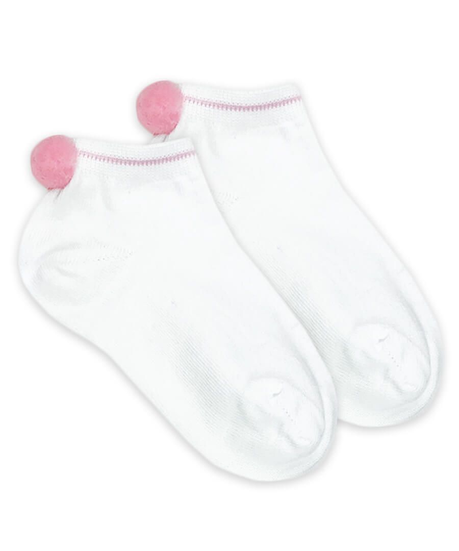 Jefferies Low Cut Pom Pom Socks - Pink Poms