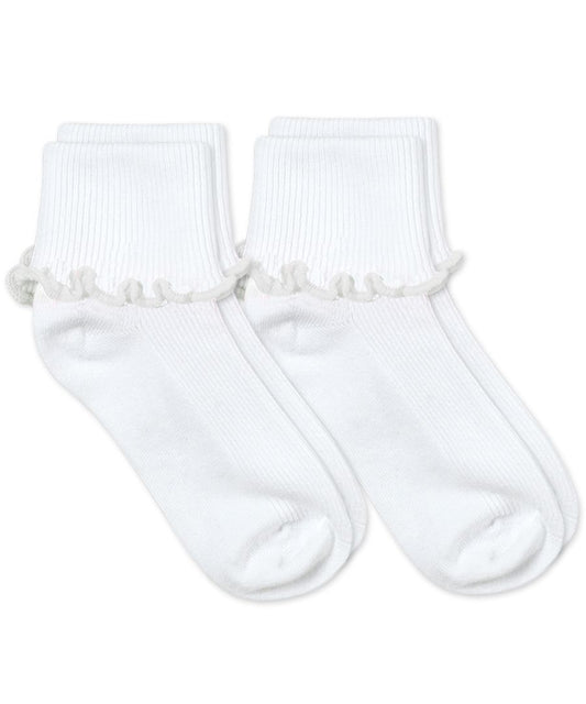 Little Girls Ripple Edge Socks