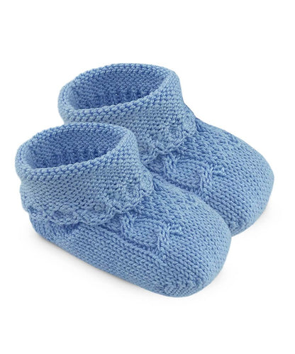 Cable Knit Baby Booties