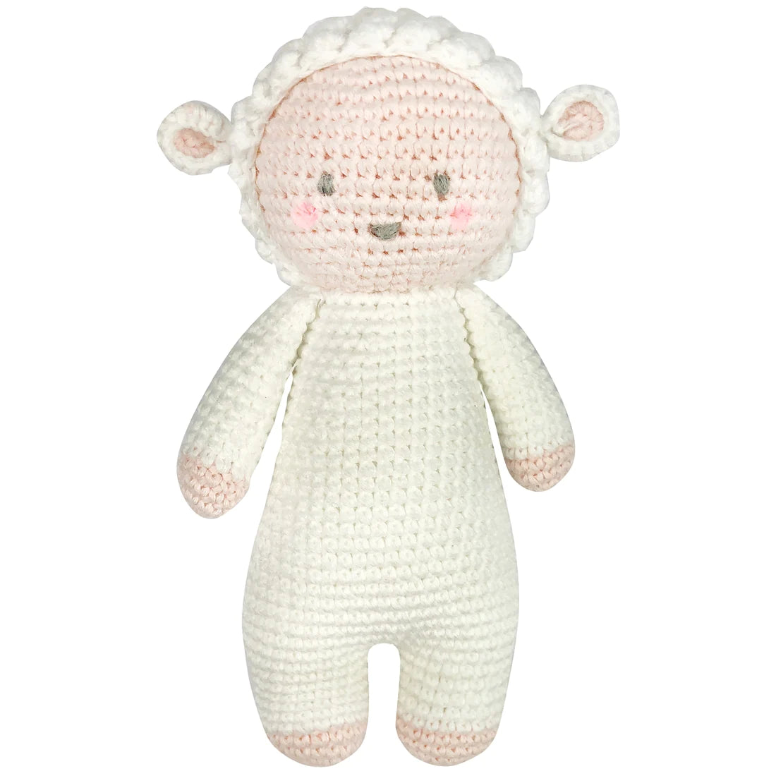 Albetta Crochet Layla Lamb Rattle Toy