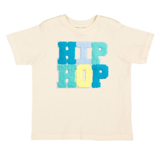 Sweet Wink Hip Hop Patch Easter Short Sleeve T-Shirt - Natural