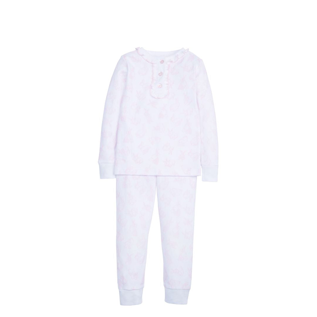 Pink Bunny Printed Jammies by Little English