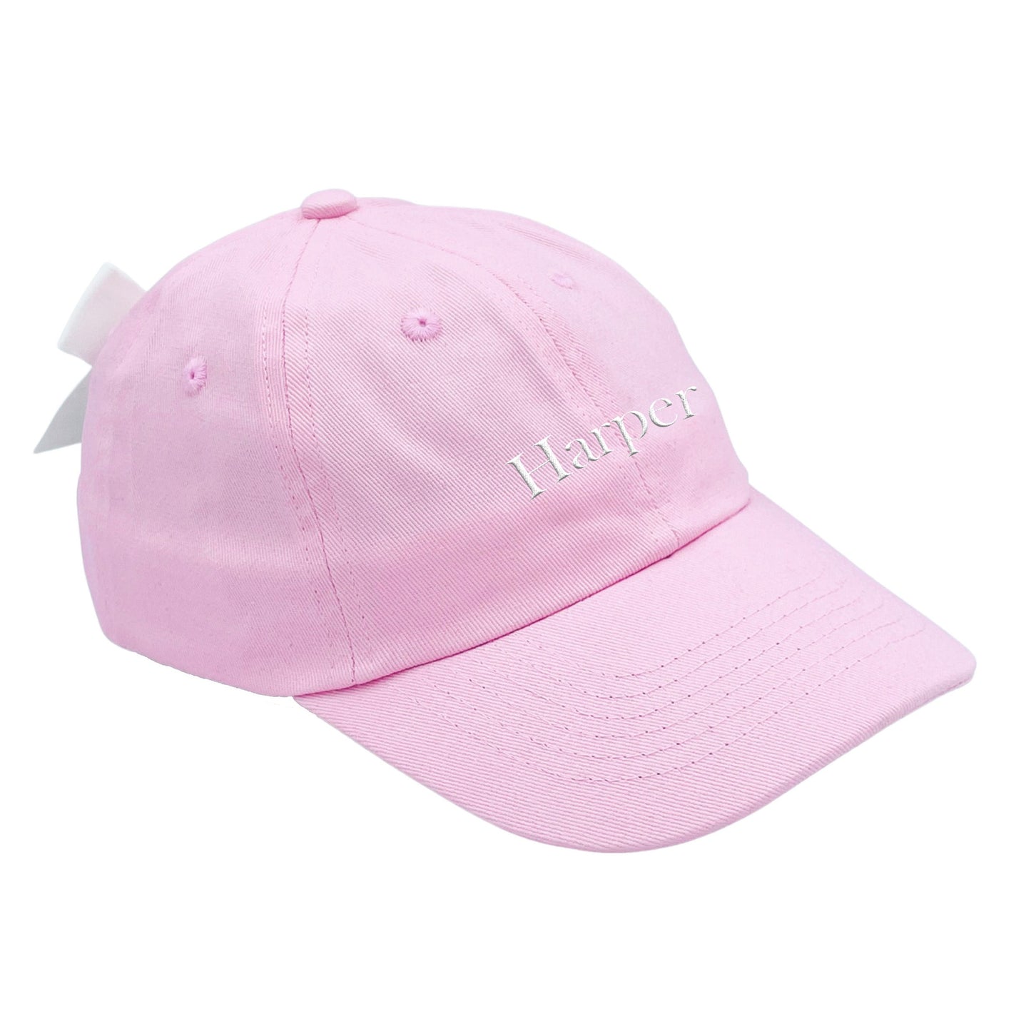 Palmer Pink Customizable Bow Baseball Hat