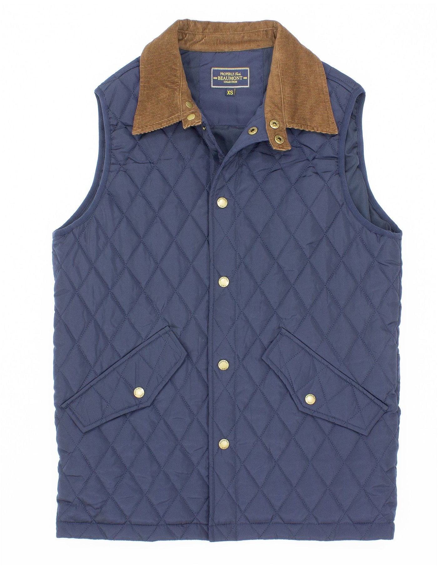 Properly Tied Kids Navy Quilted Vest