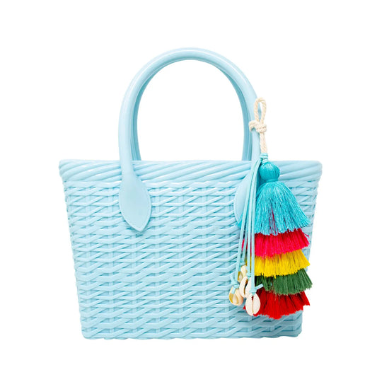 Zomi Gems Jelly Weave Tote Bag for Children - Sky Blue