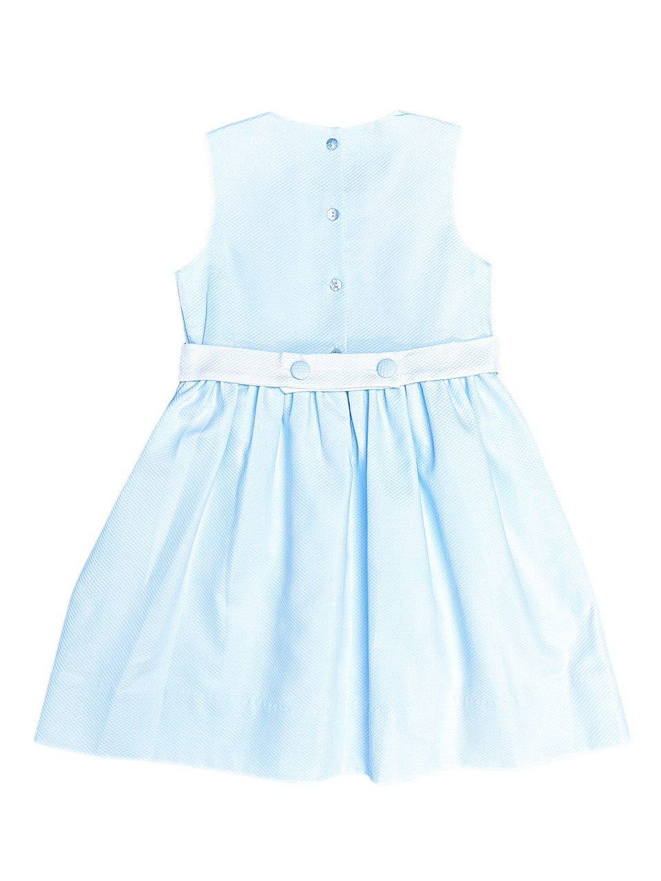 Blue and White Pique Dress