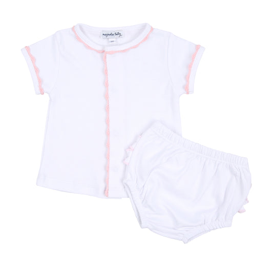 Magnolia Baby Baby Joy Ruffle Diaper Cover Set - Pink