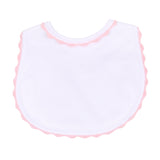 Magnolia Baby Joy Embroidered Bib - Pink