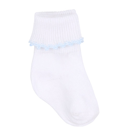 Magnolia Baby Baby Joy Embroidered Socks - Blue