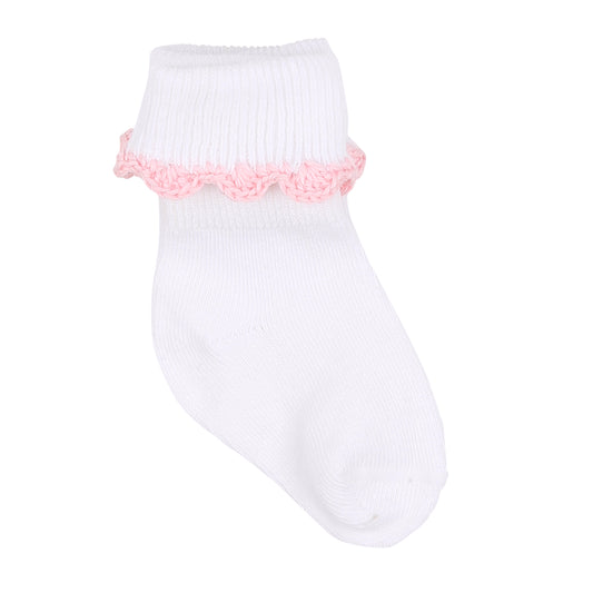 Magnolia Baby Baby Joy Embroidered Socks - Pink