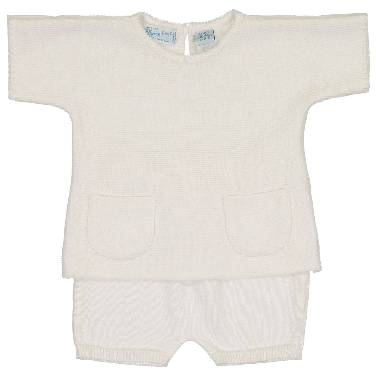 Feltman Brothers Ivory Knit Short Set by Feltman Brothers Jojo Mommy