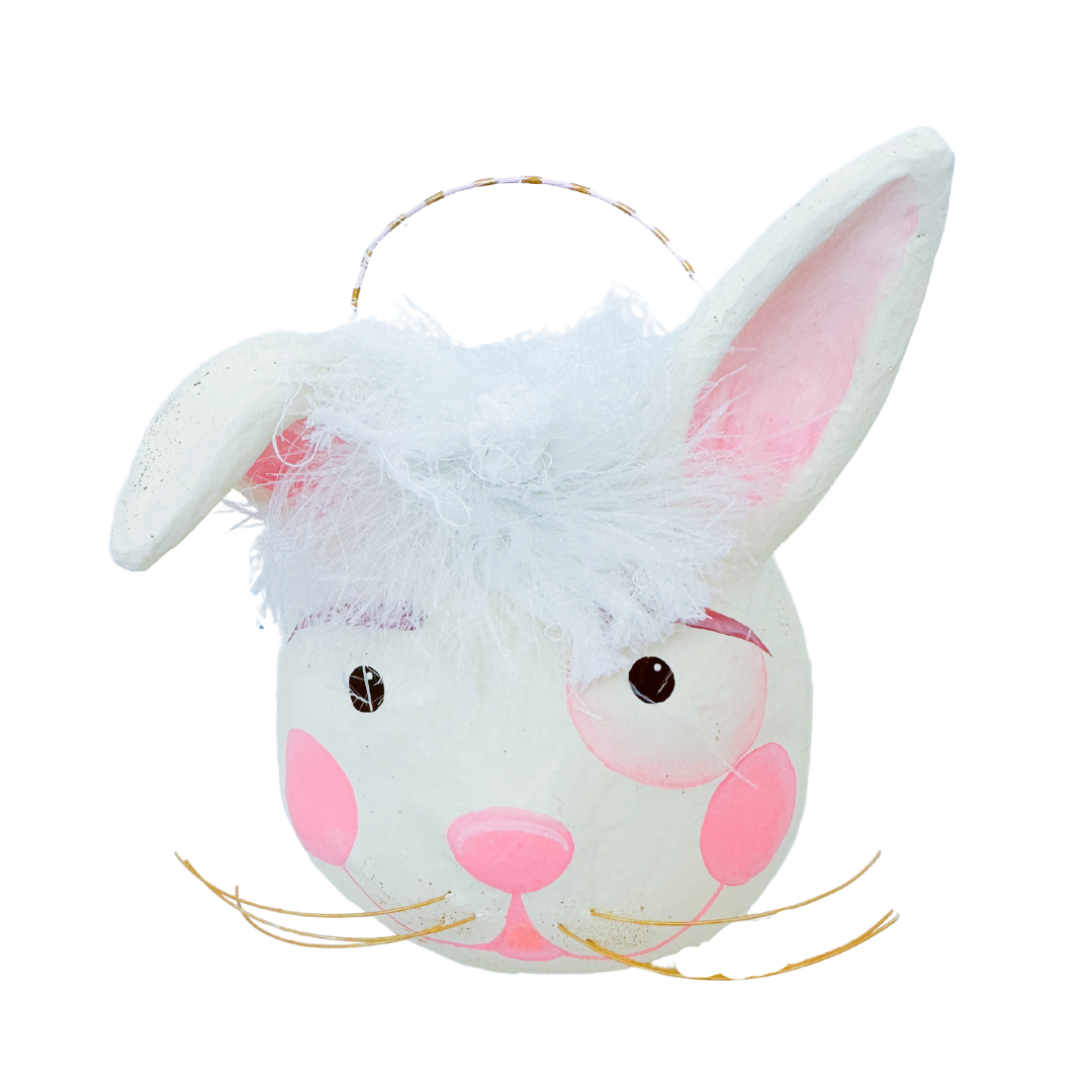 Bunny Papermache Bucket