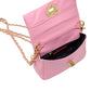 Quilted Heart Lock Purse - Pink