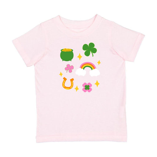 Sweet Wink Lucky Doodle St. Patrick's Day Short Sleeve T-Shirt - Ballet