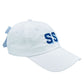 Bits and Bows Customizable Bow Baseball Hat in Winnie White (Women)