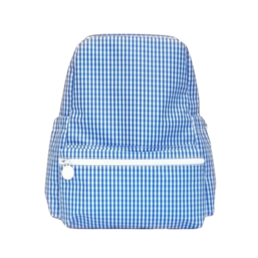 TRVL Design Royal Blue Gingham Backpack