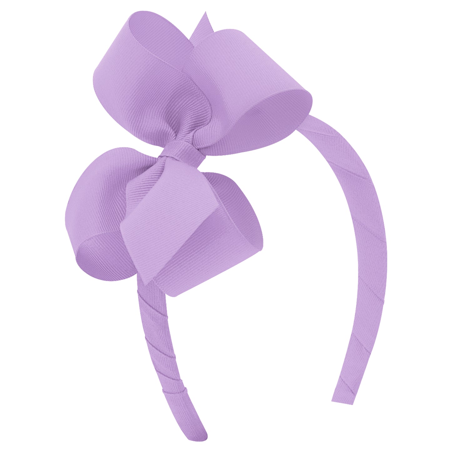 Grosgrain Bow Headband - Light Orchid