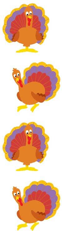 Mrs. Grossman's Gobble Turkey Stickers