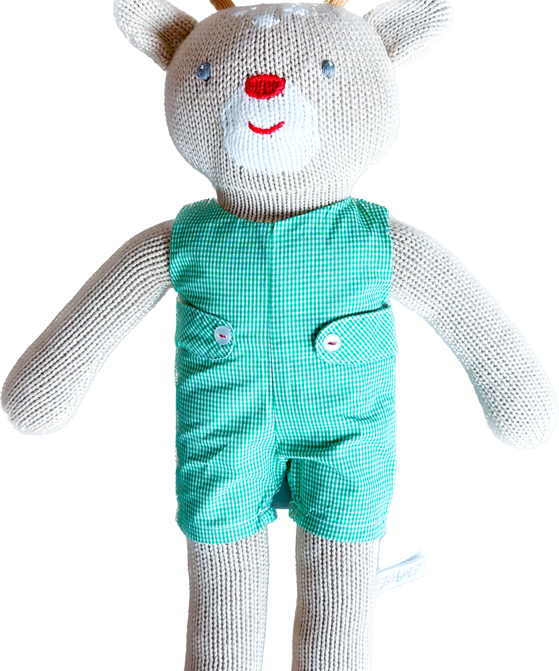 Knit Reindeer in Smocked Jon Jon