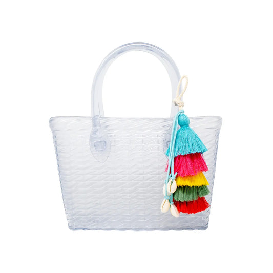 Jelly Weave Tote Bag - Clear