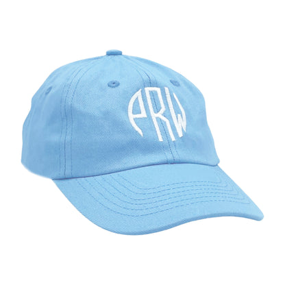 Bits and Bows Customizable Baseball Hat in Birdie Blue (Youth)
