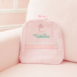Mint Seersucker Pink Monogram Backpack