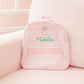 Mint Seersucker Pink Monogram Backpack