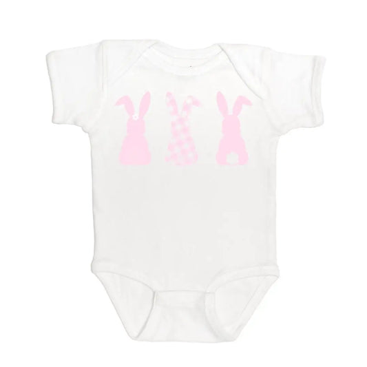 Sweet Wink Gingham Bunny Short-Sleeve Bodysuit