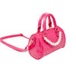 Crocodile Pearl Duffle Handbag - Hot Pink