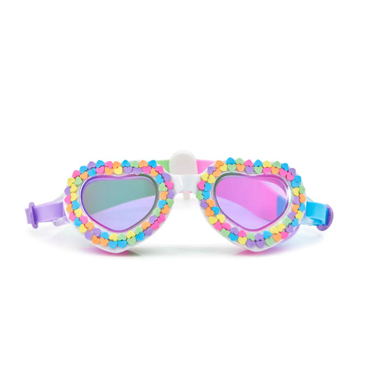 Valentines Heart kids swim goggles made by Bling2o
