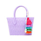 Zomi Gems Jelly Weave Tote Bag for Kids - Lavender