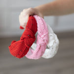 Bari Lynn Pleated knot Headband crystals for kids