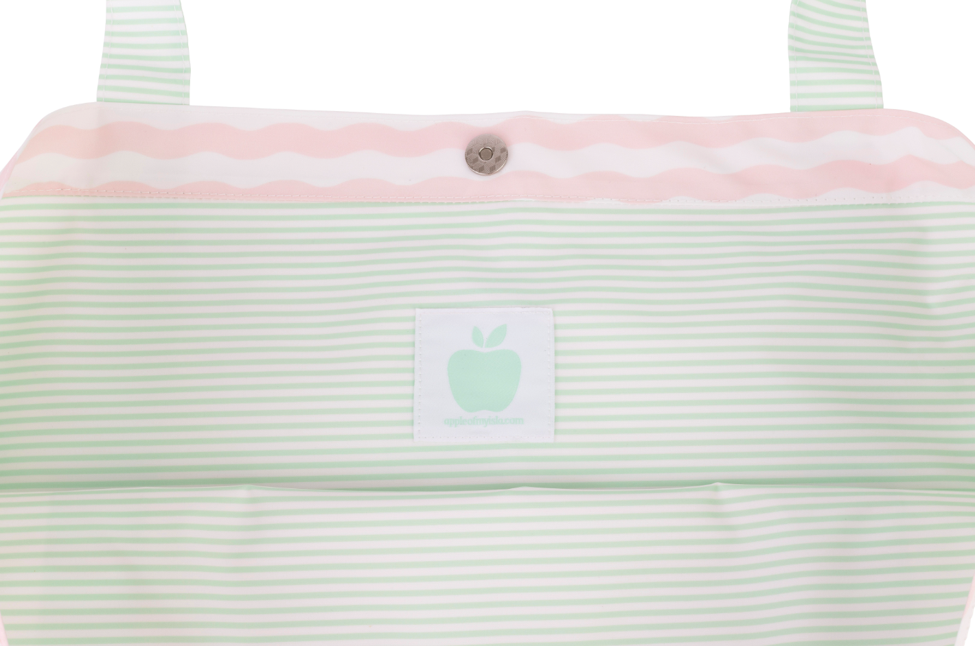 Apple Of My Isla The Summer Bag- Pink and Green 