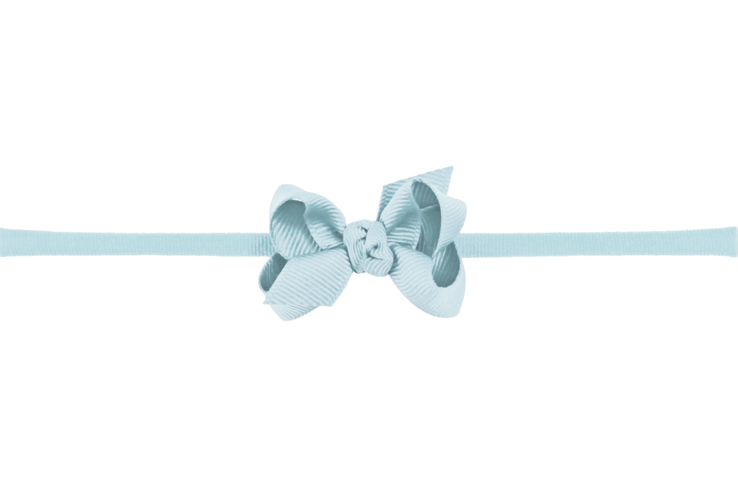 Beyond Creations Baby Grosgrain Bow Headband - Millennium Blue
