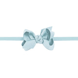 Beyond Creations Baby Grosgrain Bow Headband - Millennium Blue