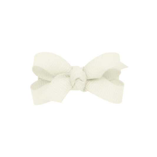Wee Ones Antique White Baby Grosgrain Hair Bow