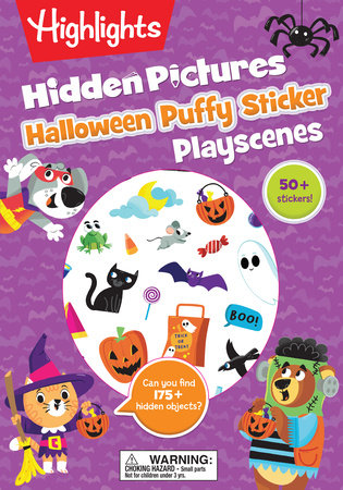 Highlights Hidden Pictures Halloween Puffy Playscenes